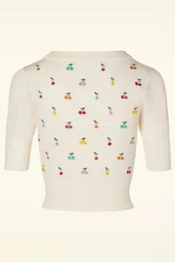 Best Catorina Kersenvest In Creme Vrouwen Vestjes