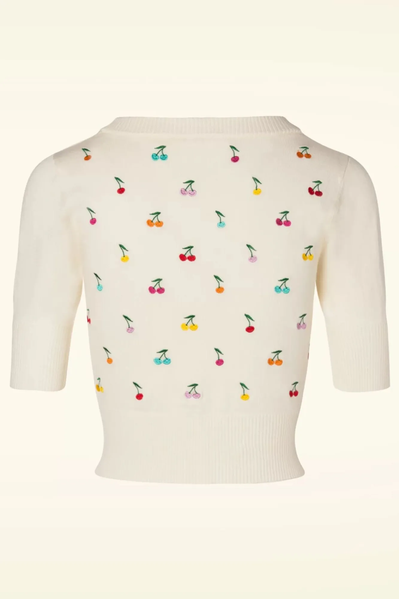 Best Catorina Kersenvest In Creme Vrouwen Vestjes