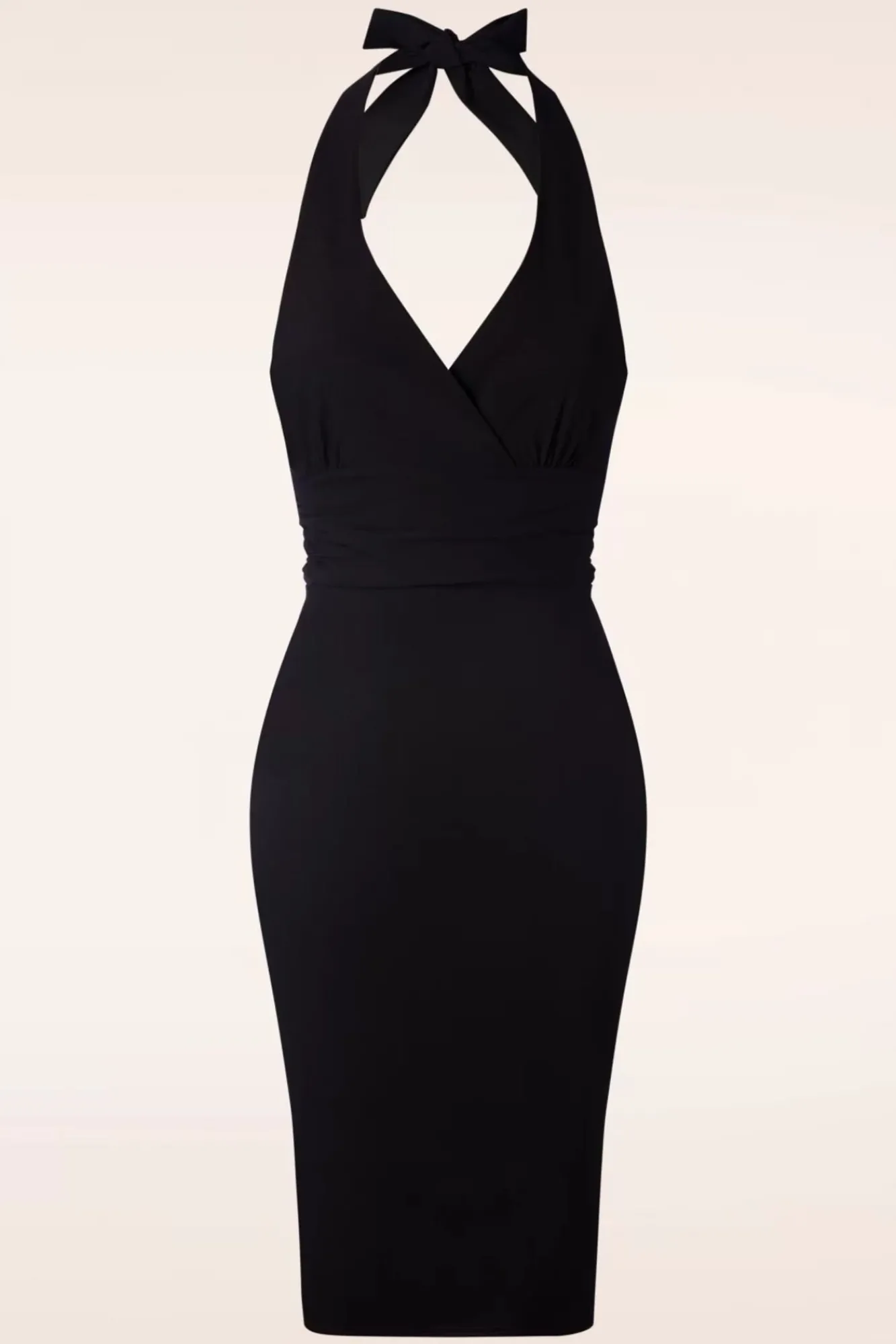 Cher Halter Pencil Jurk In Zwart Vrouwen Plus Size Jurken