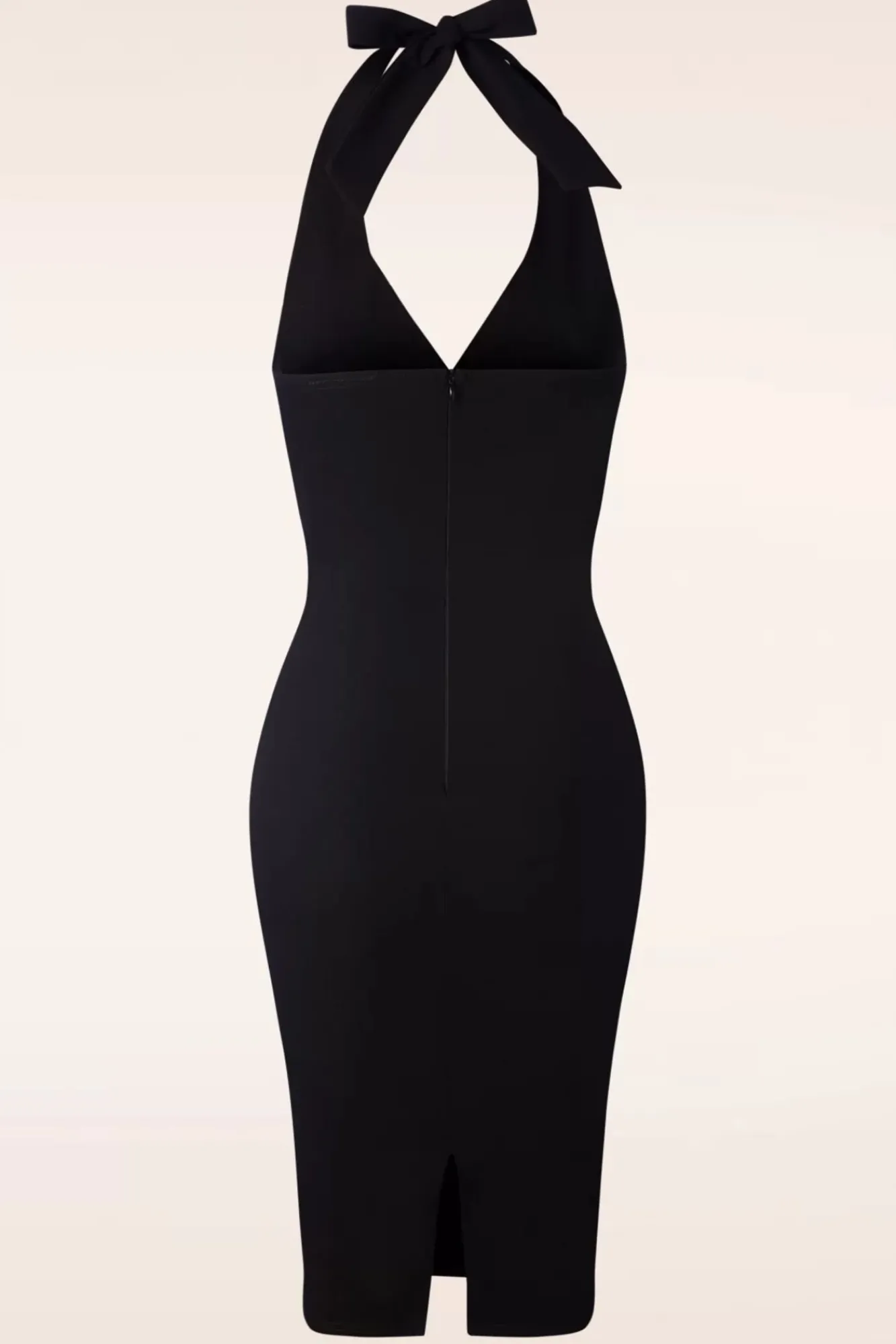 Cher Halter Pencil Jurk In Zwart Vrouwen Plus Size Jurken