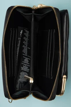 Hot Cherry Pie Crossbody Telefoontasje In Zwart Vrouwen Portemonnees