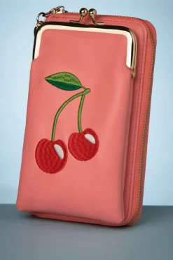 Best Cherry Pie Crossbody Telefoontasje In Koraalroze Vrouwen Portemonnees