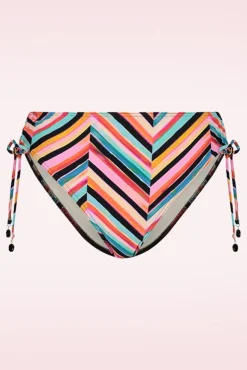 Hot Chevron Chic High Waist Bikini Broekje In Multi Vrouwen Bikini's