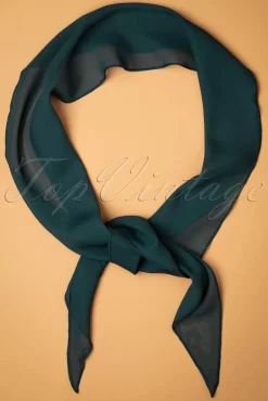 New Chiffon Sjaal In Groenblauw Vrouwen Haaraccessoires