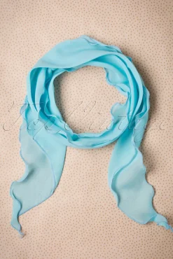 Outlet Chiffon Sjaal In Hemelsblauw Vrouwen Haaraccessoires