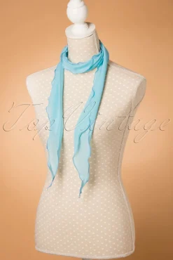 Outlet Chiffon Sjaal In Hemelsblauw Vrouwen Haaraccessoires