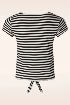 Best Chopito Stripe Knot T-Shirt In Zwart Vrouwen T-Shirts