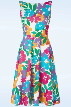 Hot Cindi Swing Jurk In Multi Vrouwen Plus Size Jurken