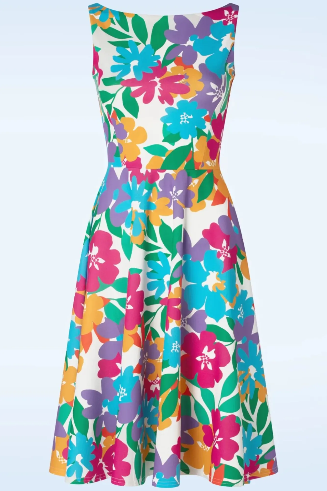 Hot Cindi Swing Jurk In Multi Vrouwen Plus Size Jurken