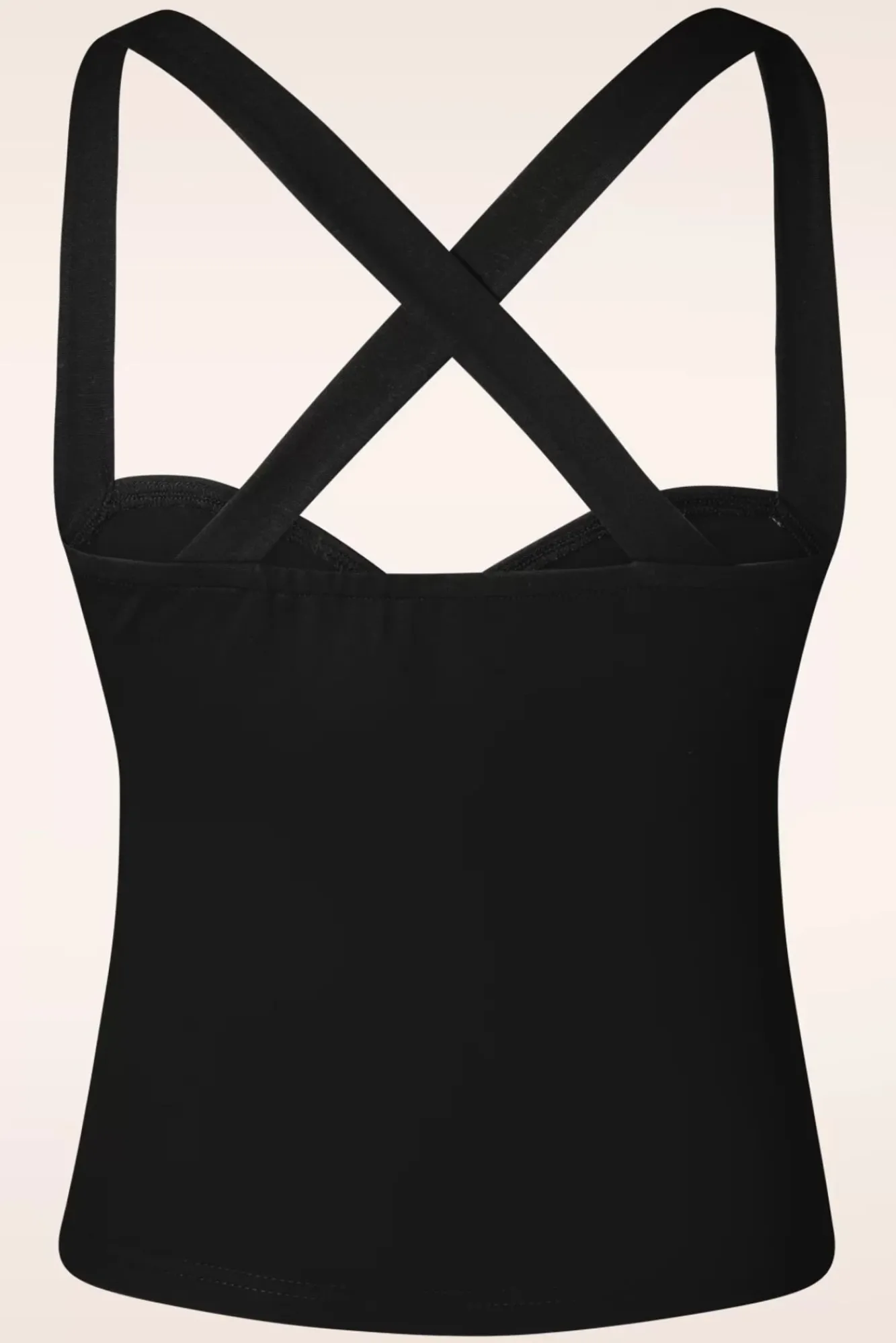 Best Cindy Cross Back Top In Zwart Vrouwen Tops