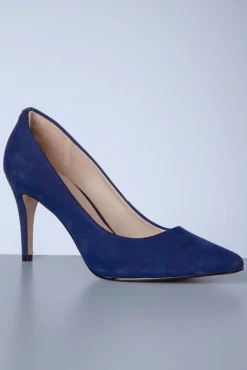 Discount Claire Stiletto Pumps Van Nubuck In Navy Vrouwen Pumps