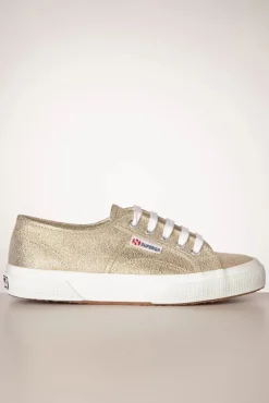 Classic Glitter Sneakers In Goud Vrouwen Sneakers