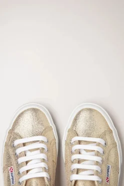 Classic Glitter Sneakers In Goud Vrouwen Sneakers