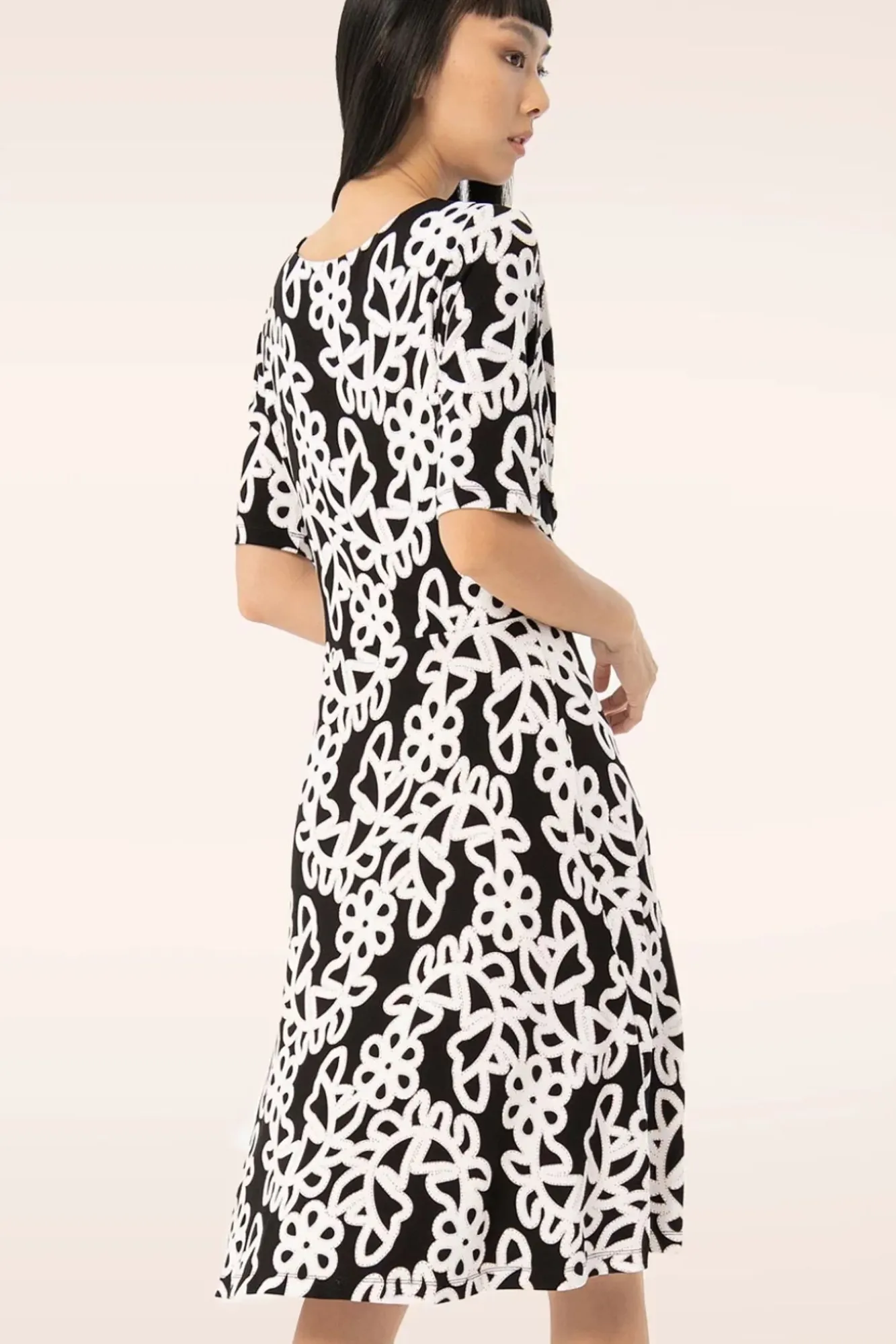 Best Colette Geknoopte Jurk In Zwart Vrouwen Plus Size Jurken