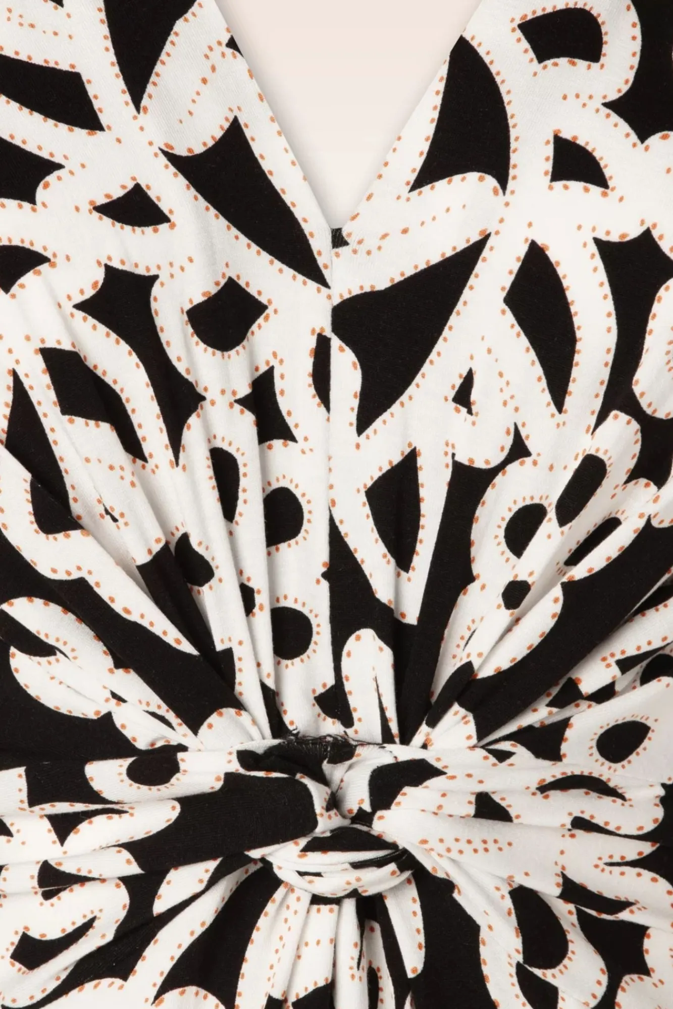 Best Colette Geknoopte Jurk In Zwart Vrouwen Plus Size Jurken