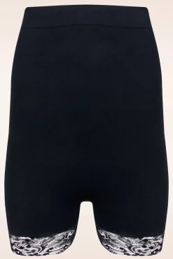 Best Comfort Kanten Hoge Short In Zwart Vrouwen Shapewear