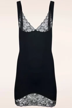 Comfort Kanten Jurk In Zwart Vrouwen Shapewear