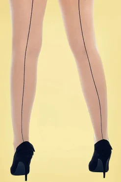 New Curvy Super Stretch Jive Panty In Neutraal Ivoor En Zwart Vrouwen Panty's