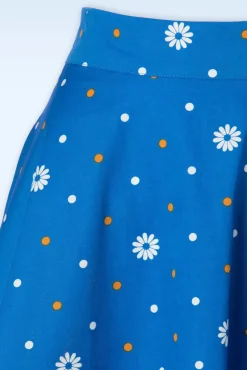 Sale Daisy Days Swing Rok In Blauw Vrouwen Rokken