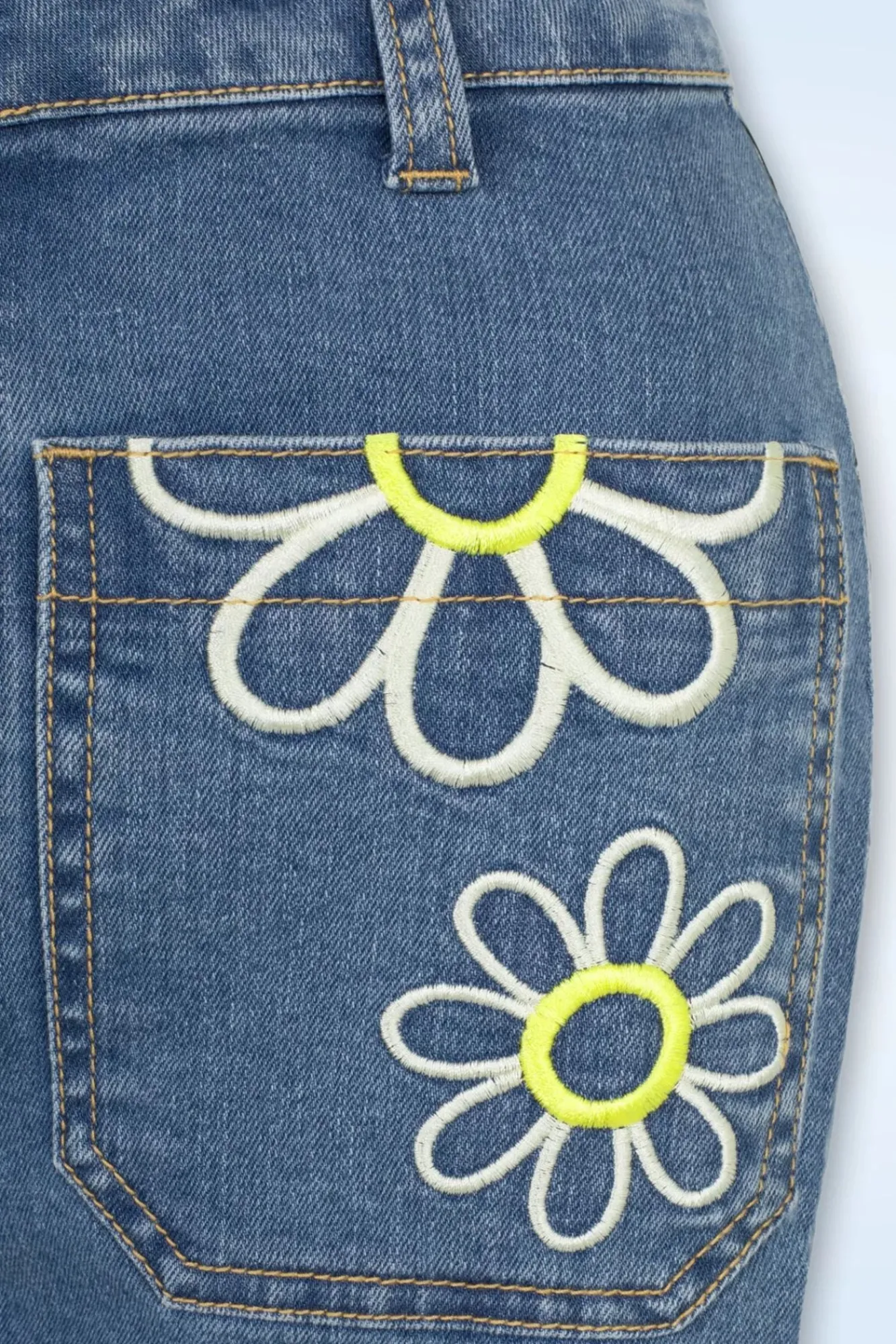 Best Daisy Flower Power Jeans In Licht Blauw Vrouwen Broeken