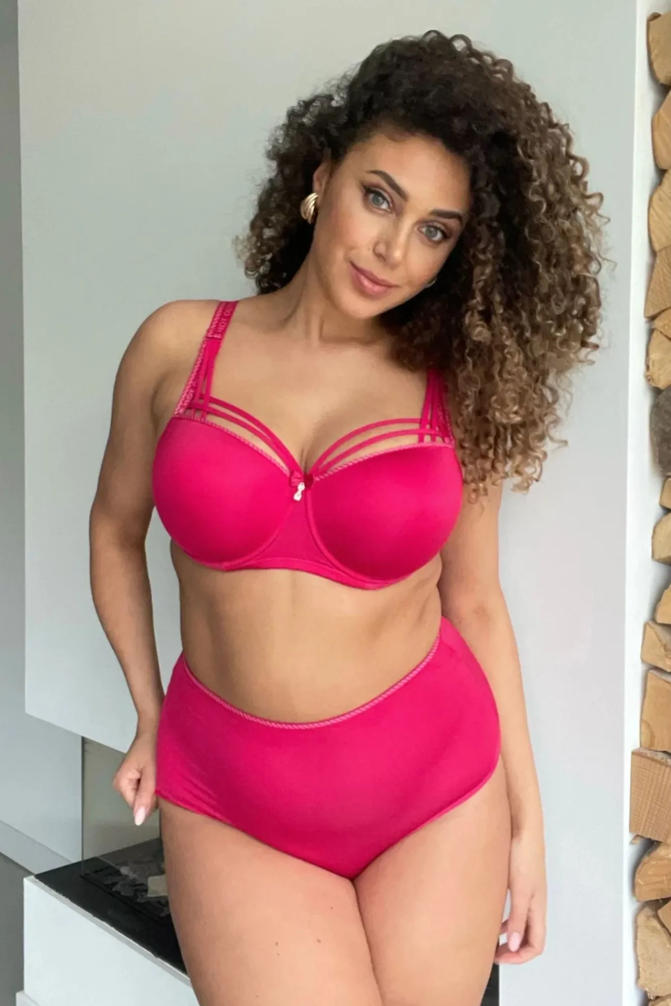 Clearance Dame De Paris High Waist Slip In Azalea Rood Vrouwen Lingerie