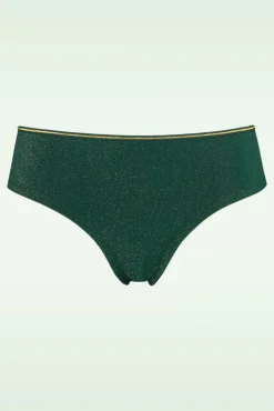 Outlet Dame De Paris Slip In Groen En Goud Vrouwen Lingerie
