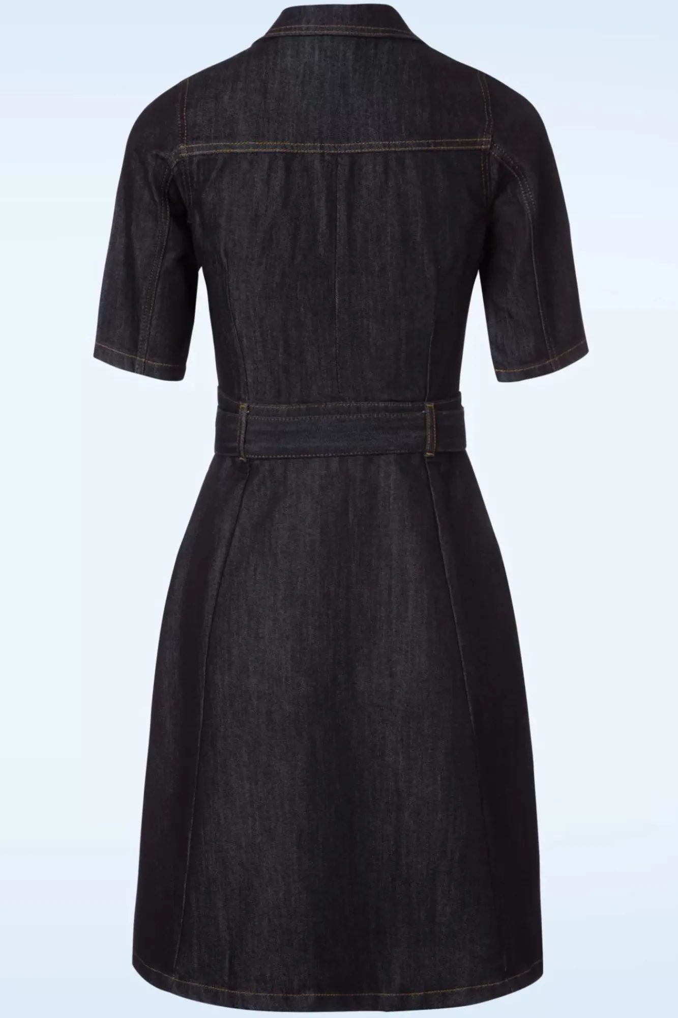 Discount Dames Jeansjurk In Denimblauw Vrouwen Effen Jurken