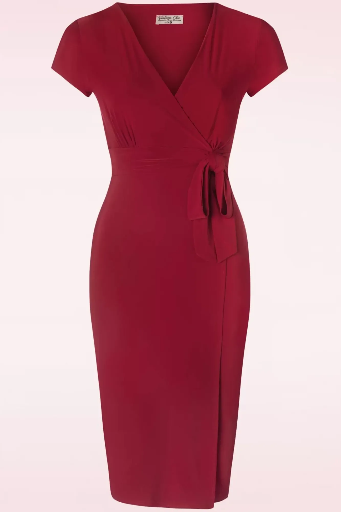 Discount Darcy Pencil Jurk In Donkerrood Vrouwen Plus Size Jurken