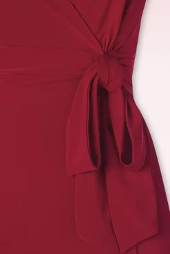 Discount Darcy Pencil Jurk In Donkerrood Vrouwen Plus Size Jurken