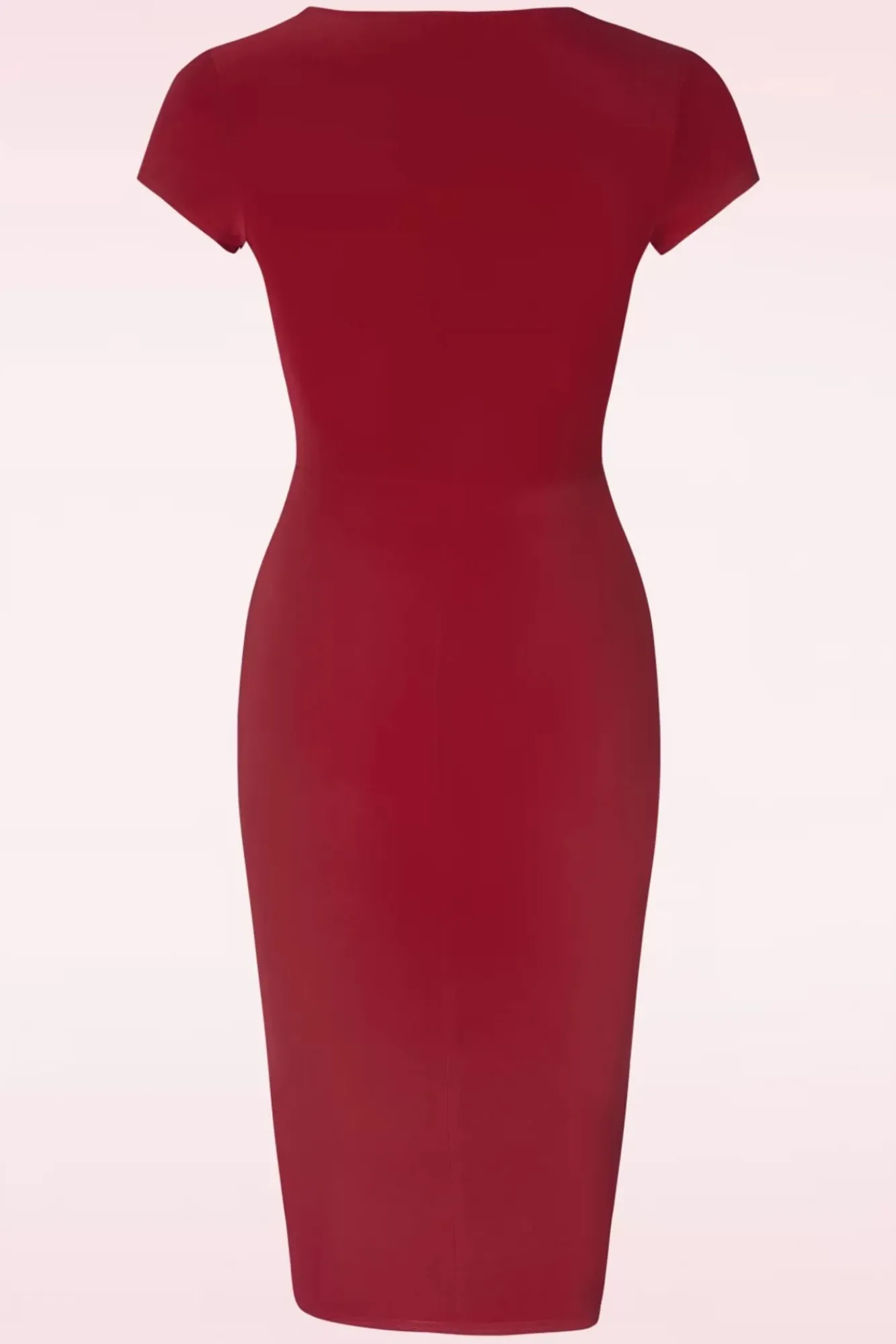 Discount Darcy Pencil Jurk In Donkerrood Vrouwen Plus Size Jurken