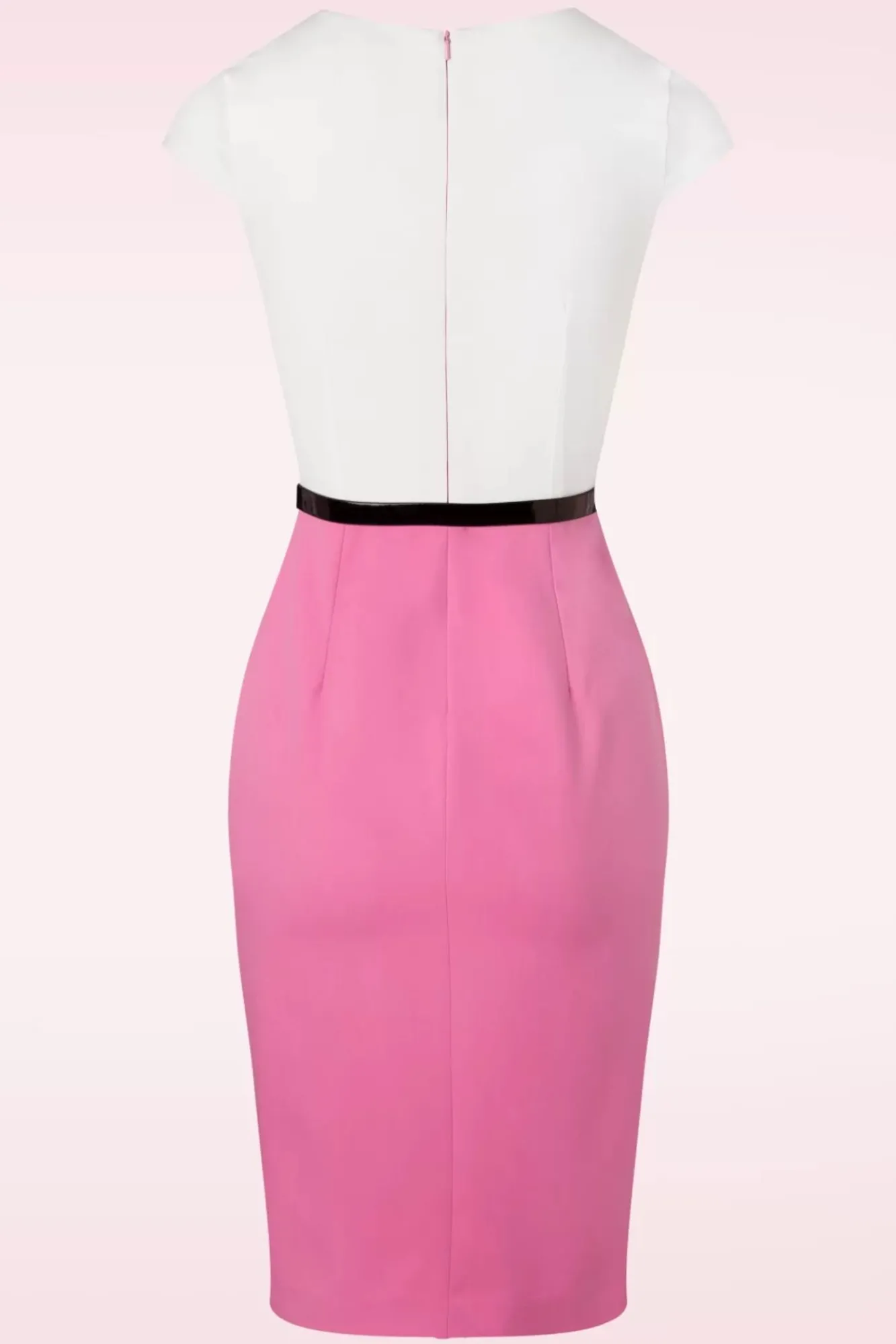 Hot De Sienna Pencil Jurk In Flamingoroze En Wit Vrouwen Plus Size Jurken