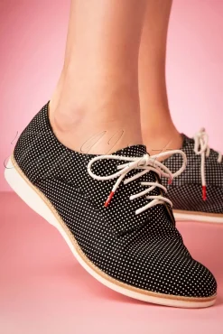 Outlet Derby Droomschoenen In Zwart Vrouwen Veterschoenen