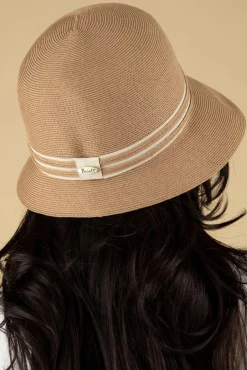 Clearance Diana Straw Cloche Hoed In Zand Vrouwen Hoeden & Fascinators