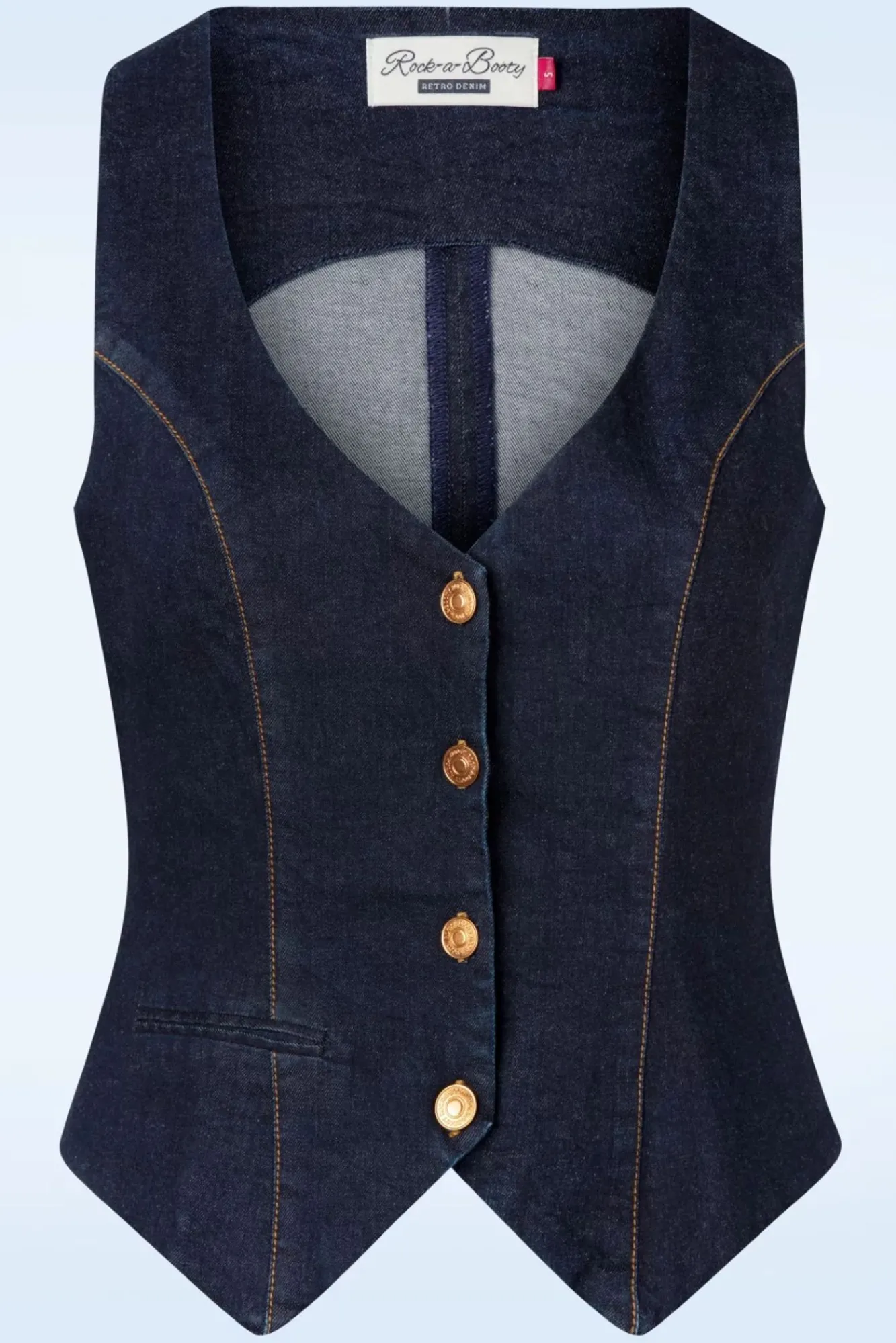 Dianne Gilet In Denim Blauw Vrouwen Jassen
