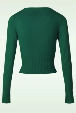 Discount Dolly Vest In Donkergroen Vrouwen Vestjes