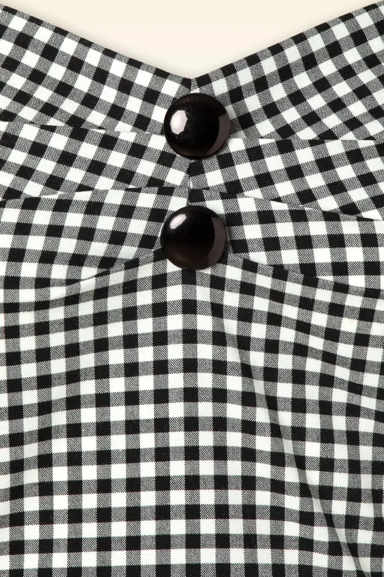 Clearance Dolores Gingham Top In Zwart En Wit Vrouwen Tops