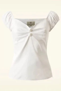 New Dolores Top Carmen Wit Vrouwen Tops