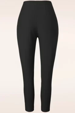 Donna Capribroek In Zwart Vrouwen Broeken