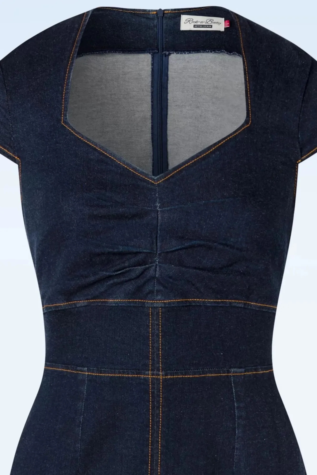 Dorothy Pencil Jurk In Blauw Vrouwen Plus Size Jurken