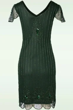 Sale Downton Abbey Flapper Jurk In Groen Vrouwen Plus Size Jurken