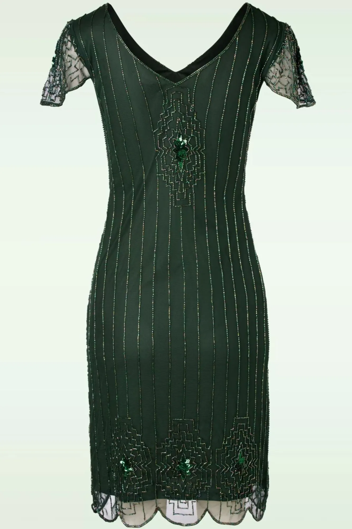 Sale Downton Abbey Flapper Jurk In Groen Vrouwen Plus Size Jurken