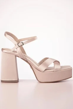 Best Ebba Plateau Sandalen In Poederroze Vrouwen Sandalen