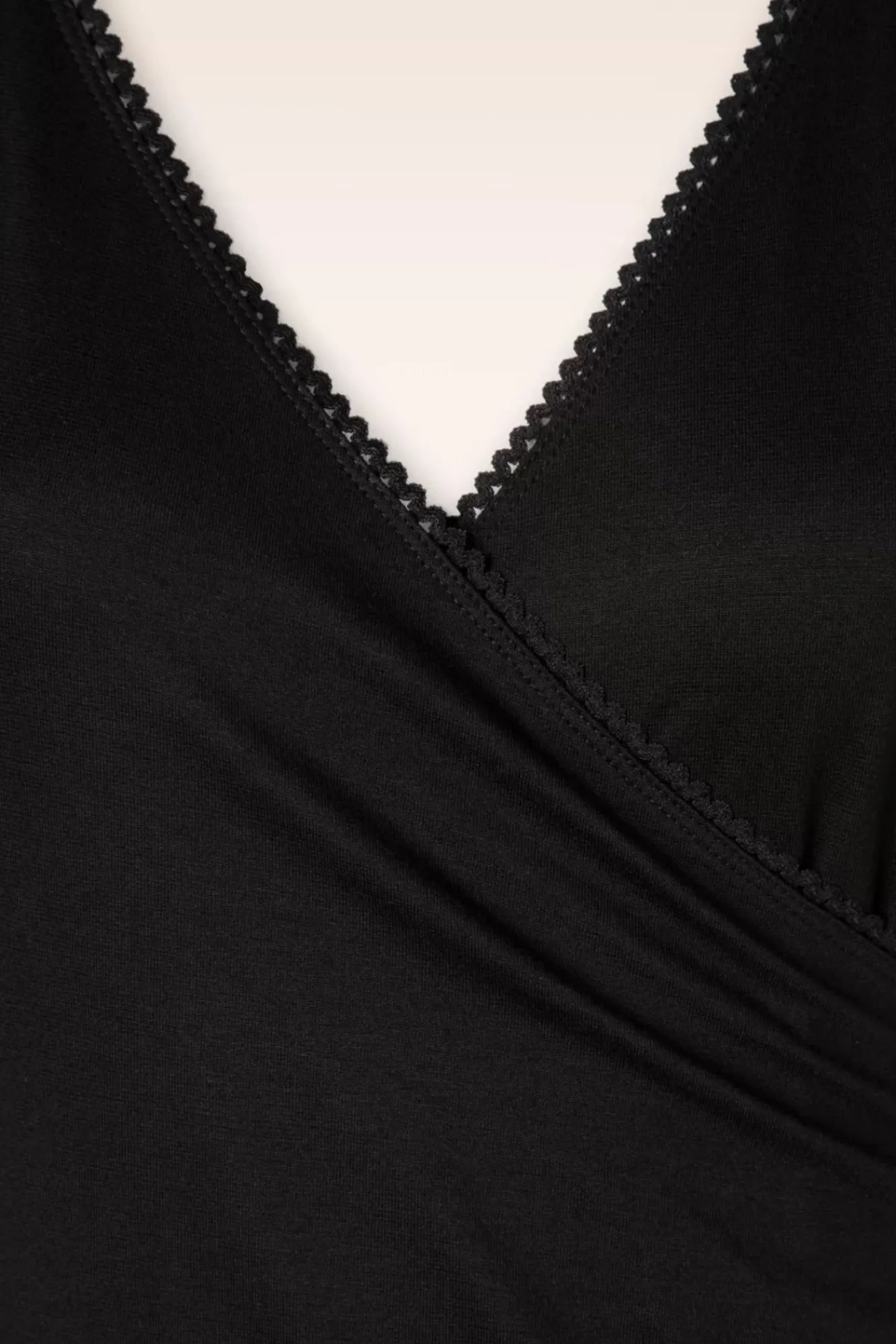 Sale Ecovero Classic Overslagjurk In Zwart Vrouwen Plus Size Jurken