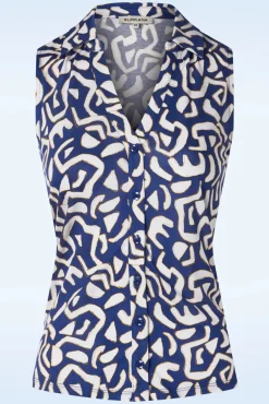 Discount Eden Top In Blauw Vrouwen Tops