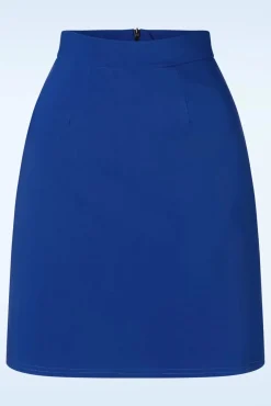 Discount Edith A-Lijn Rok In Koningsblauw Vrouwen Rokken