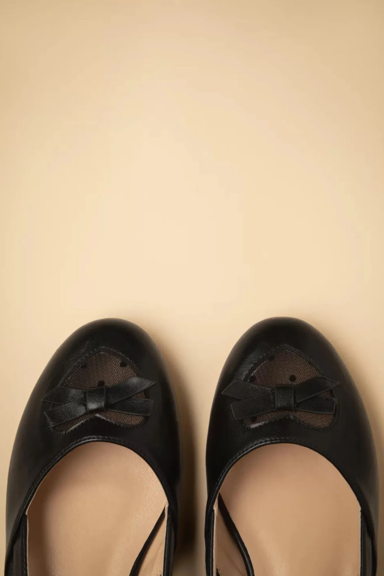 Sale Elegant Spots Ballerina's In Zwart Vrouwen Ballerina's