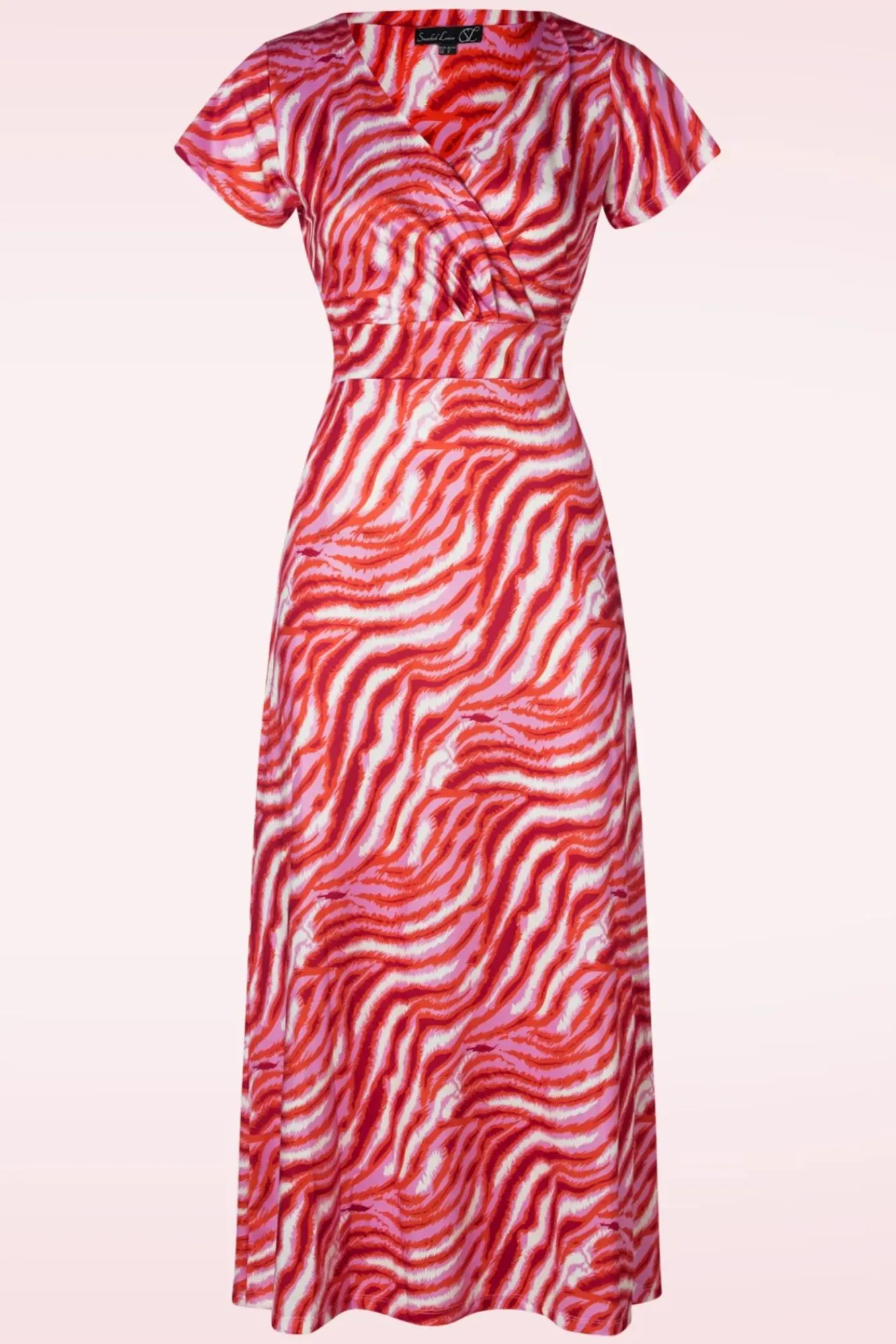 Best Elena Maxi Jurk In Roze En Rood Vrouwen Plus Size Jurken