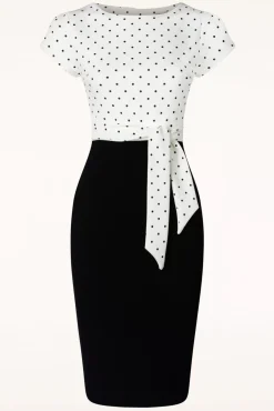 Outlet Elise Jurk In Zwart En Wit Vrouwen Plus Size Jurken