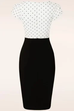 Outlet Elise Jurk In Zwart En Wit Vrouwen Plus Size Jurken