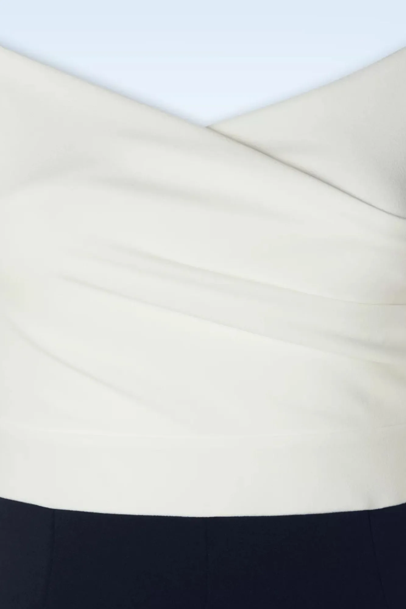 Eloise Jumpsuit In Ivoor En Marineblauw Vrouwen Playsuits & Jumpsuits